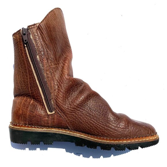 Vintage Arche Men’s Brown Leather Shearling Lined Boots US 10 main image 8